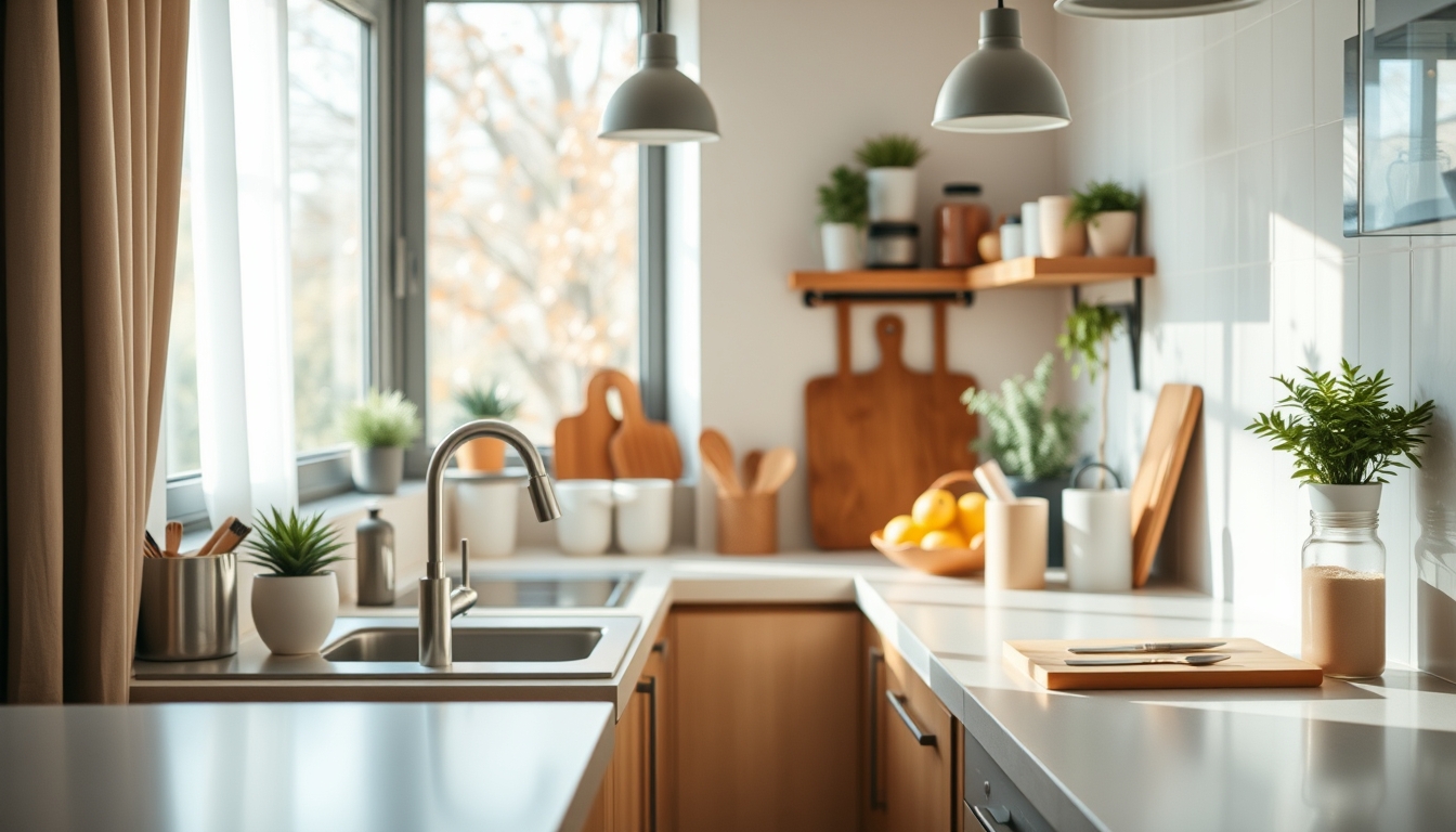 10 truques para limpar a cozinha em menos de **10 minutos** e garantir brilho