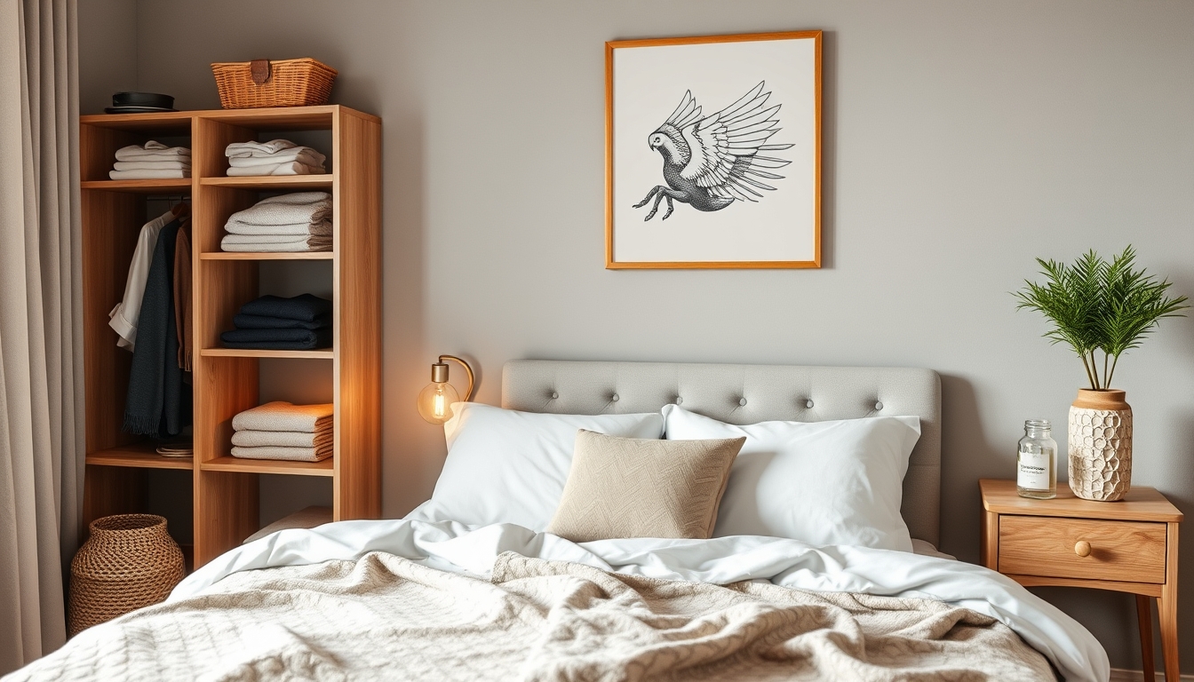 7 passos práticos para organizar seu quarto e garantir noites de sono profundo - Passo 3 – Otimize o armazenamento de roupas