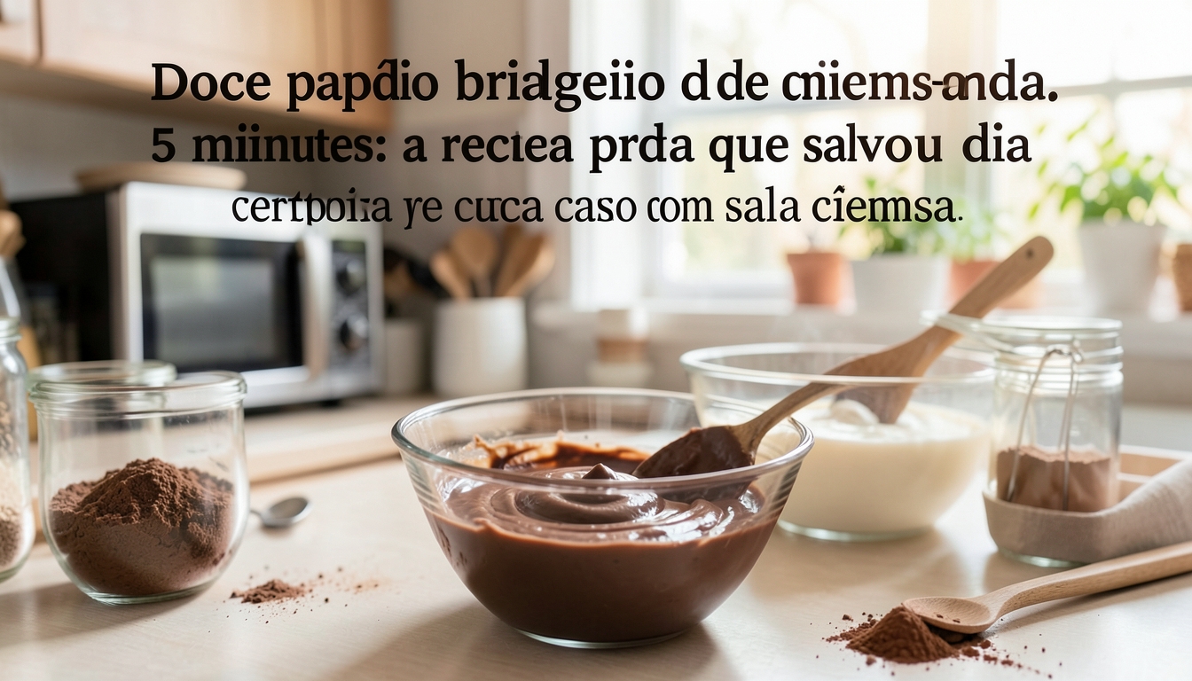 Brigadeiro de micro-ondas cremosa em 5 minutos: a receita rápida que salva seu dia