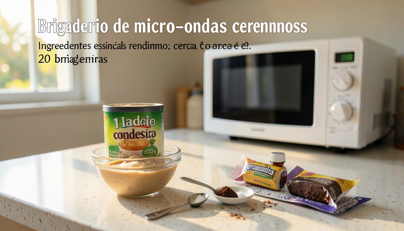 Brigadeiro de micro-ondas cremosa em 5 minutos: a receita rápida que salva seu dia - Ingredientes essenciais rendimento: cerca de 20 brigadeiros