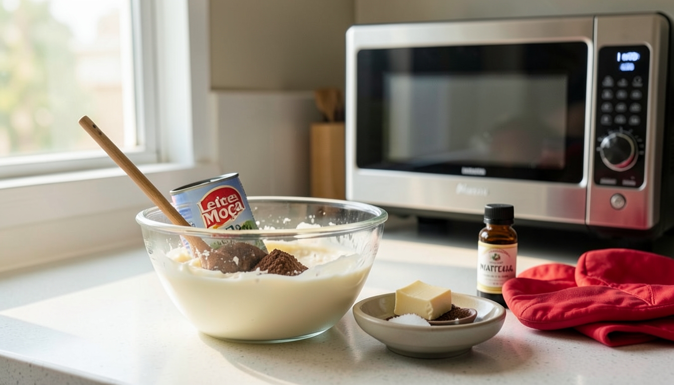 Brigadeiro de micro-ondas cremosa em 5 minutos: a receita rápida que salva seu dia - Passo a passo – brigadeiro cremosa em 5 minutos