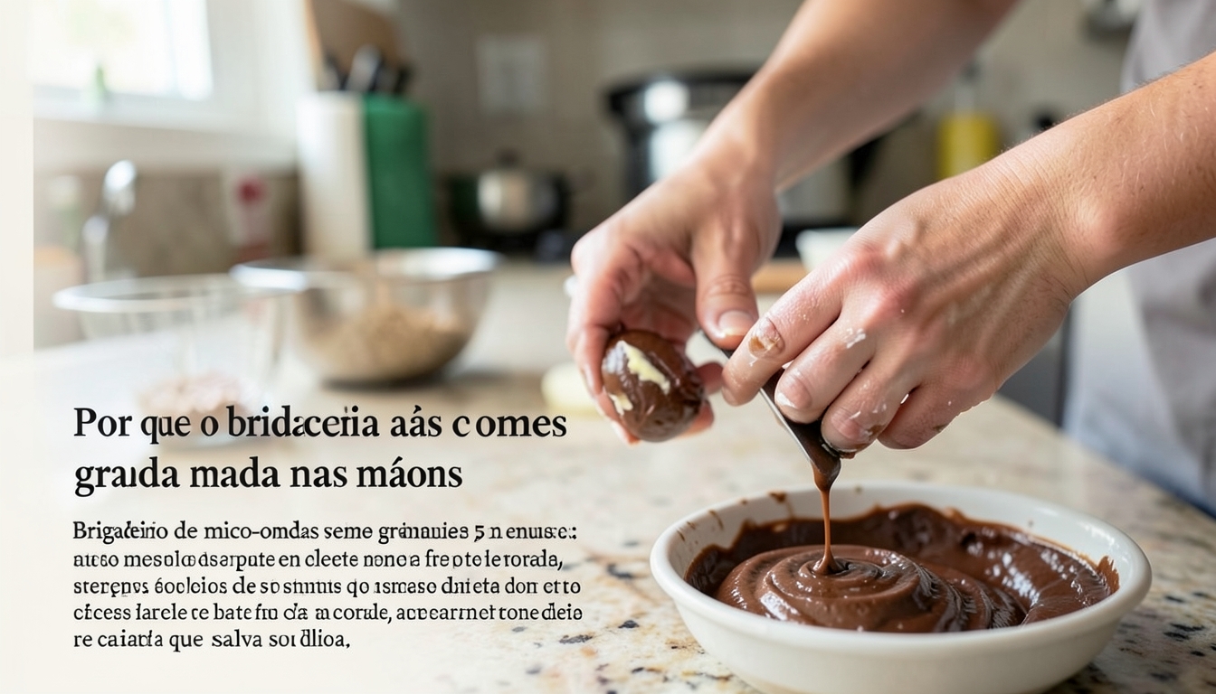 Brigadeiro de micro-ondas cremosa em 5 minutos: a receita rápida que salva seu dia - Por que o brigadeiro às vezes gruda nas mãos
