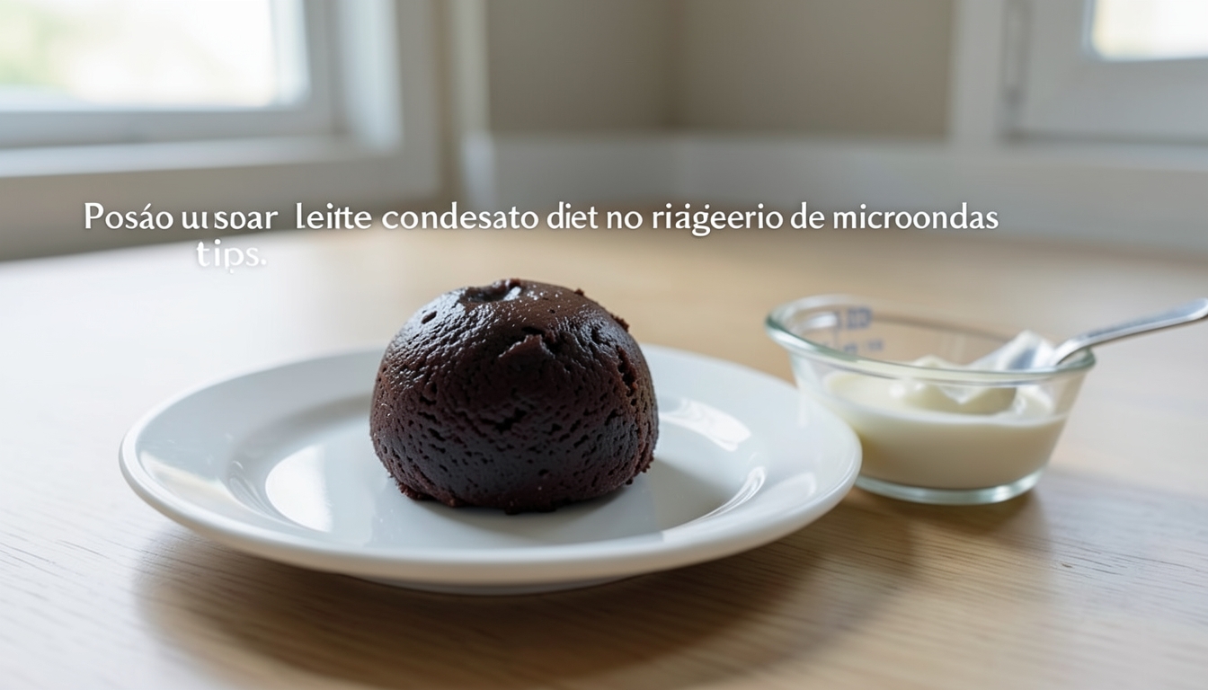 Brigadeiro de micro-ondas cremosa em 5 minutos: a receita rápida que salva seu dia - Posso usar leite condensado diet no brigadeiro de microondas