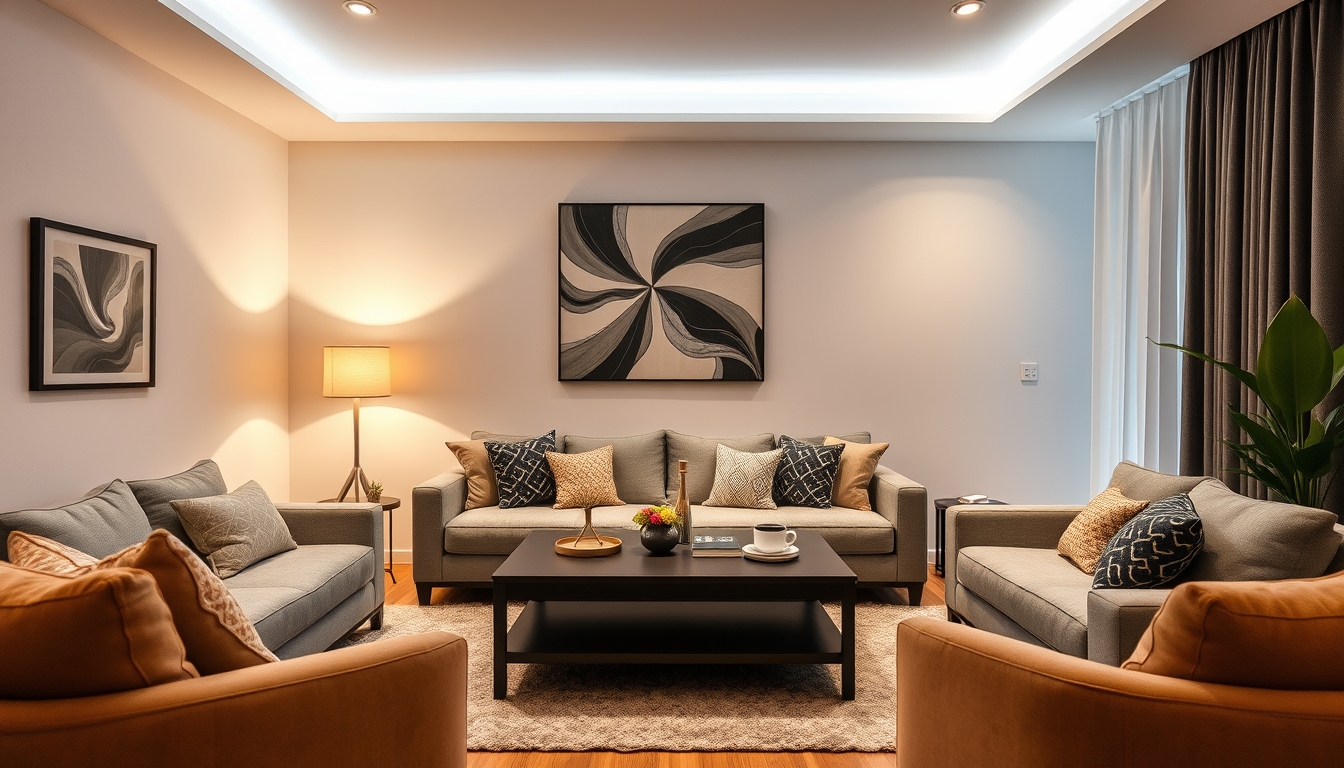 Como deixar a sala mais aconchegante usando iluminação de baixa energia e tecidos macios - Como escolher a temperatura de cor ideal para a sala