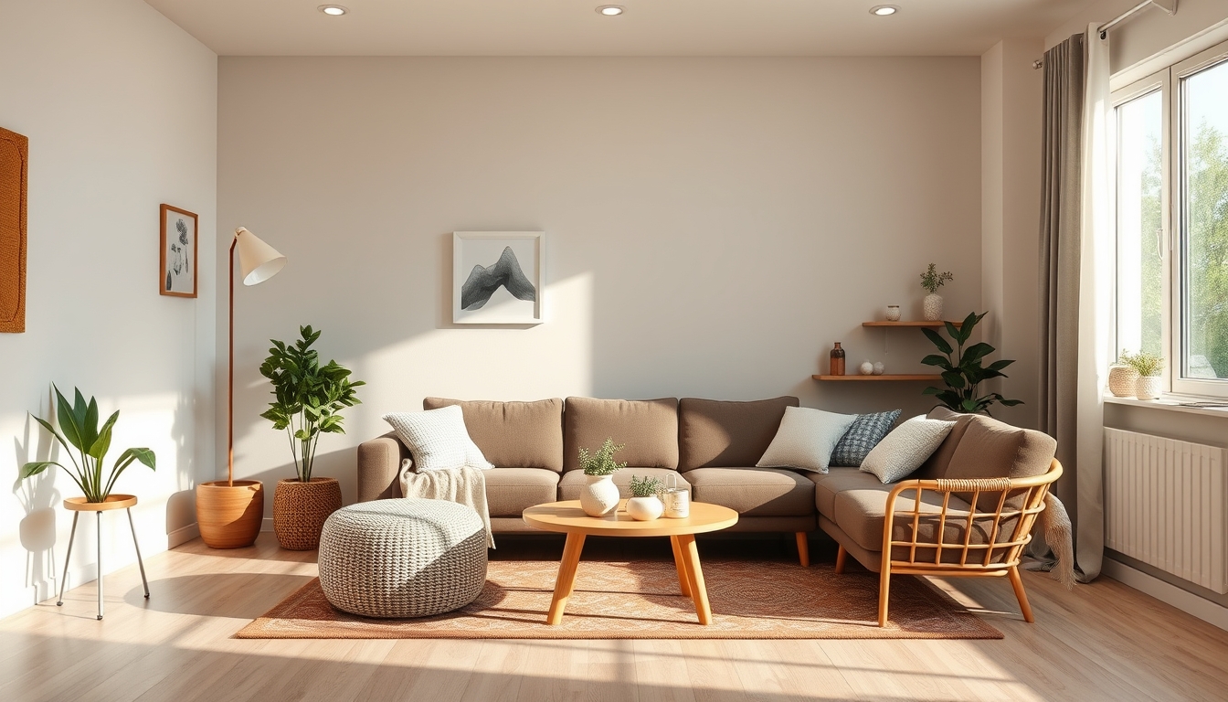 Como deixar a sala mais aconchegante usando iluminação de baixa energia e tecidos macios