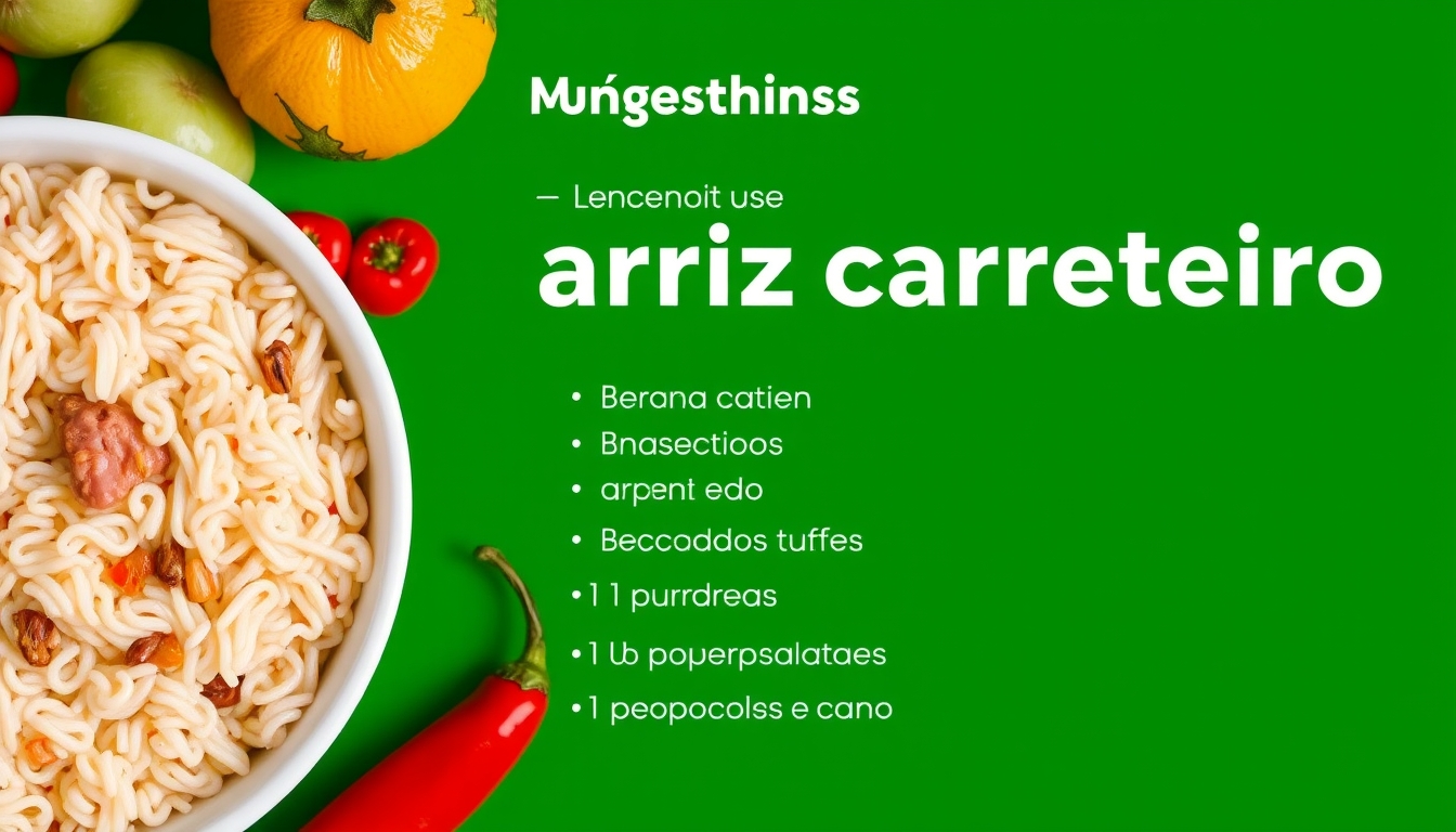 Como preparar um arroz carreteiro delicioso em menos de 40 minutos - Ingredientes essenciais para 4 porções