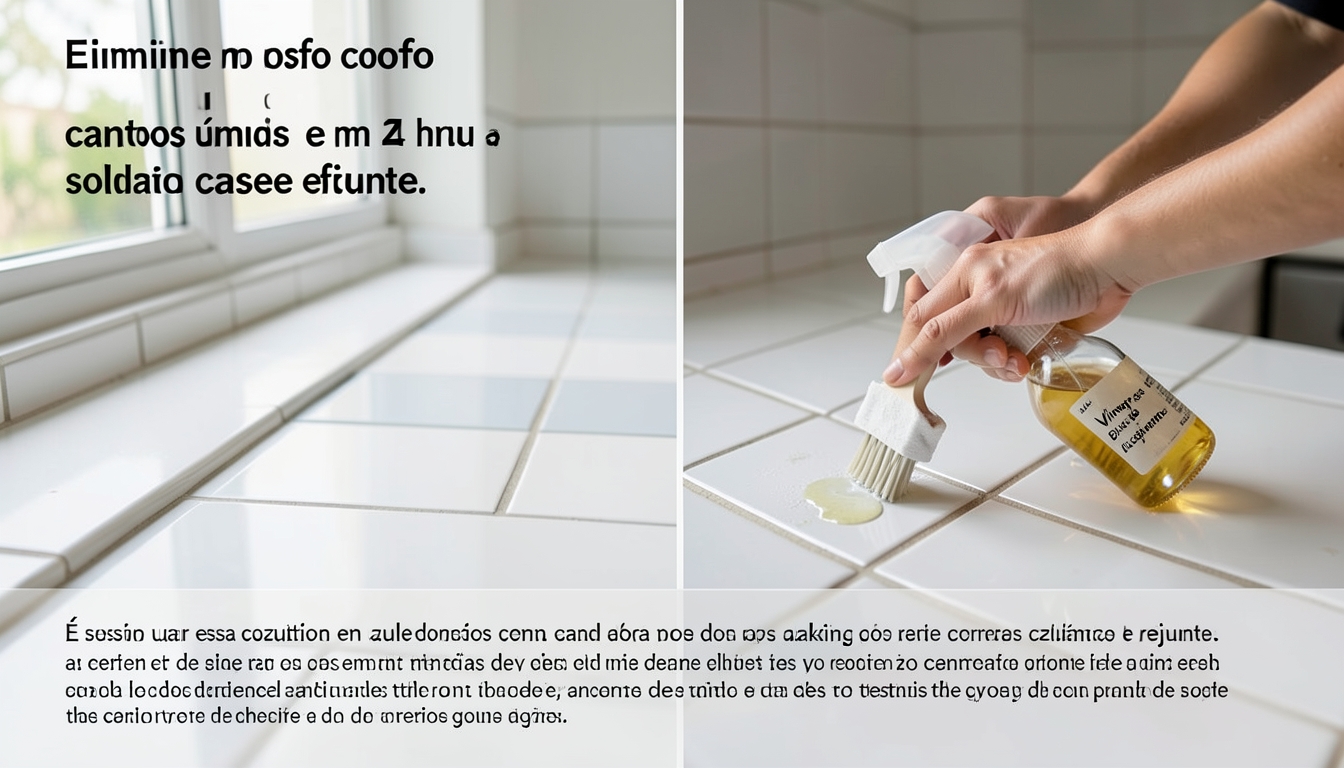 Elimine o mofo dos cantos úmidos em 24 horas com solução caseira eficaz - É seguro usar essa solução em azulejos de cerâmica e rejunte