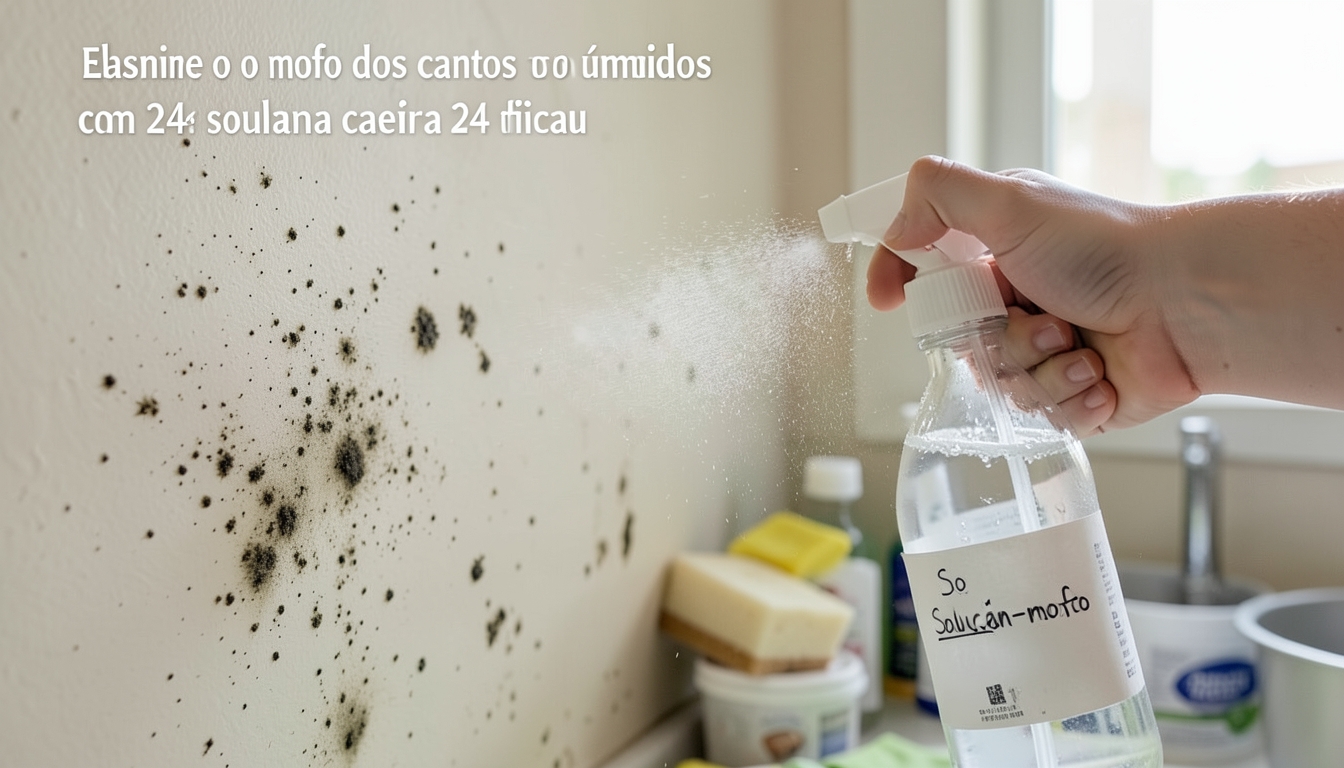 Elimine o mofo dos cantos úmidos em 24 horas com solução caseira eficaz - Passo a passo para eliminar o mofo em 24 horas