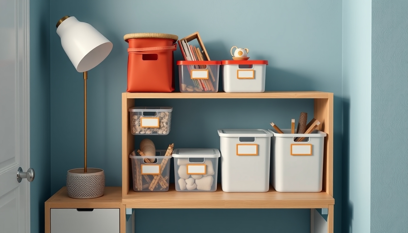 Organize seu Quarto em 1 Órbita: 5 Dicas de Armazenamento para Garantir Espaço - 1 Use Caixas Organizadoras com Identificação Clara