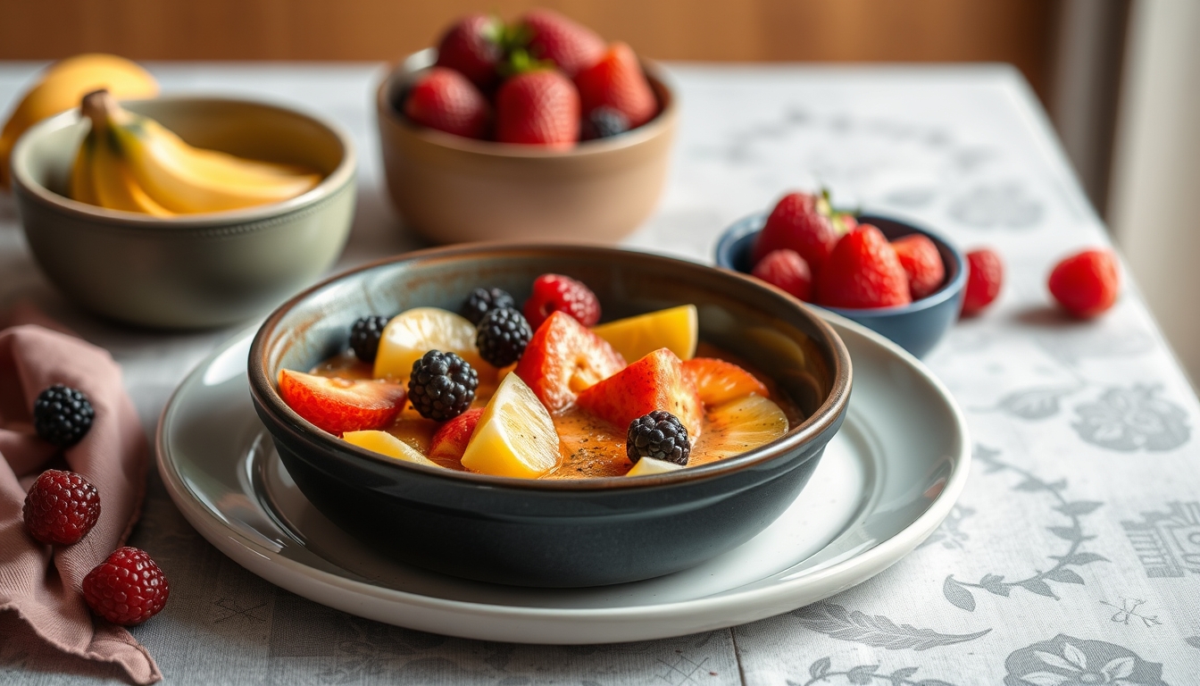 Sobremesa de fruta assada em 15 minutos: como transformar frutas maduras em um prato irresistível - Passo a passo da sobremesa em 15 minutos